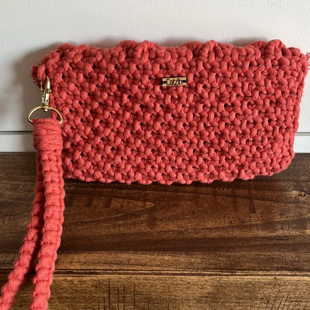 Catzin Cersis Macrame Clutch